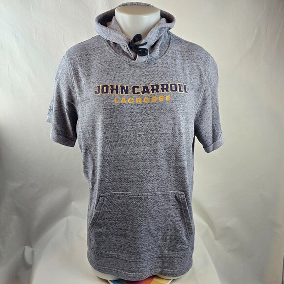 Under Armour Hoodie Mens XL Gray John Carroll Lacrosse Short Sleeve Lightweight - Picture 1 of 12